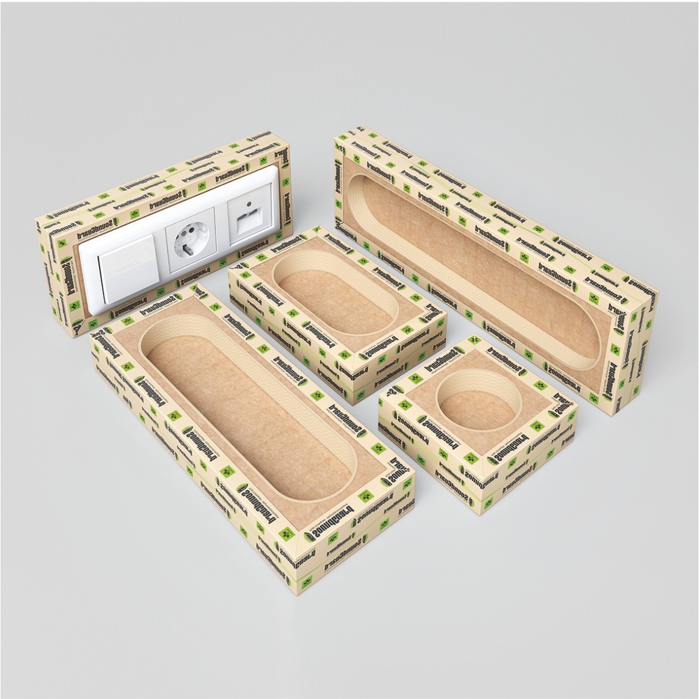 картинка Звукоизоляционный подрозетник 5-секционный SoundGuard P-BOX 5 от магазина Альфа Плейс